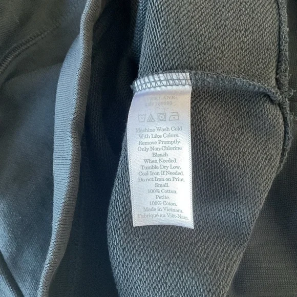 EVERLANE 100% Human Sweatshirt, S, ,Black, NWOT - Picture 7 of 8